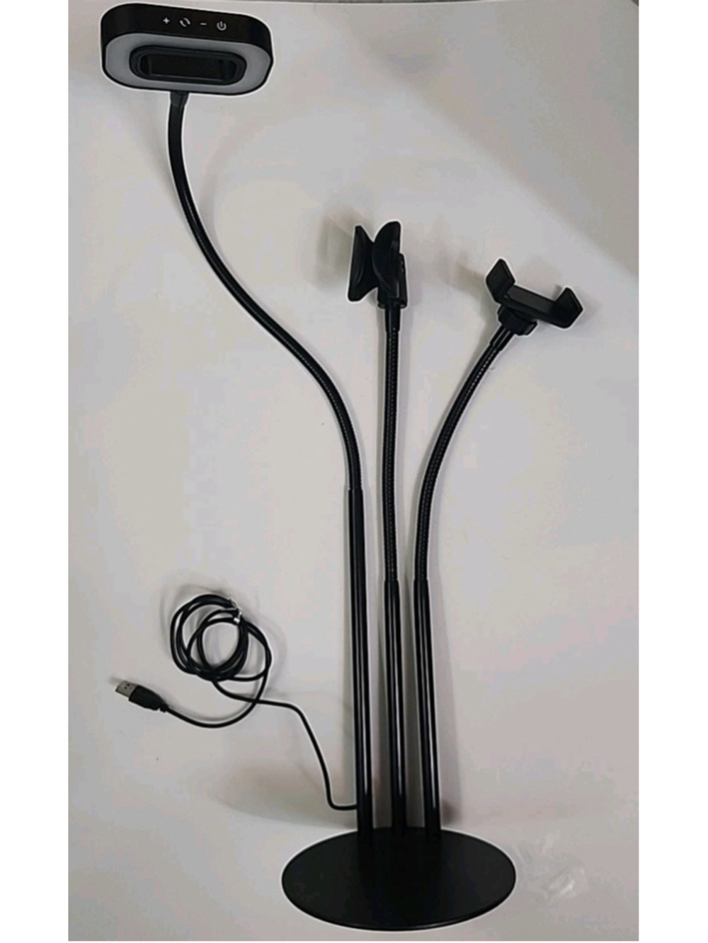 Live Stream Kit for Cell Phones, Adjustable Ring Light, Microphone/Cell Holder
